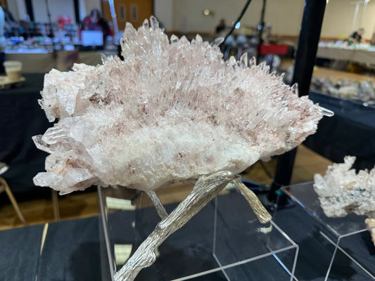 Pink Lemurian Quartz cluster.