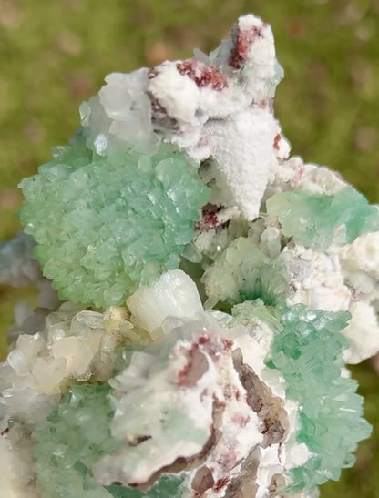 Green India Apophylite flower