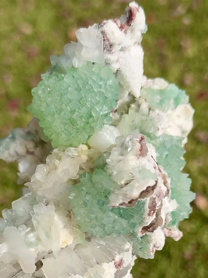 Green India Apophylite flower