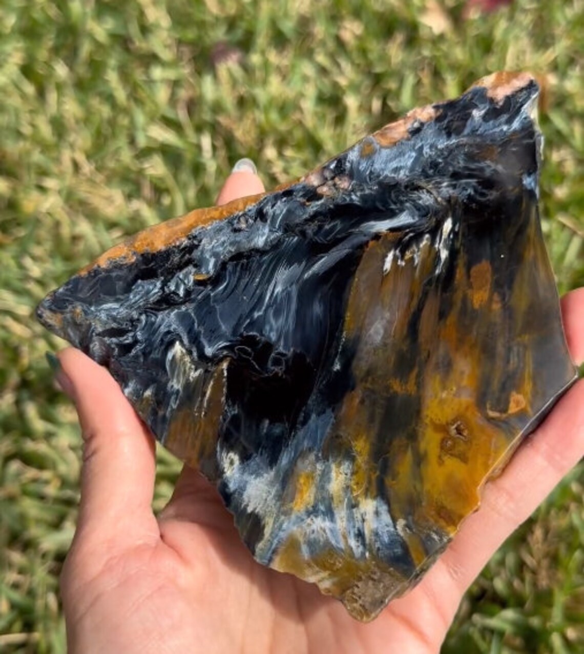 High quality Namibia Pietersite Blue Gold