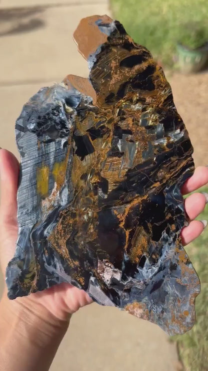 High quality Namibia Pietersite Blue Gold