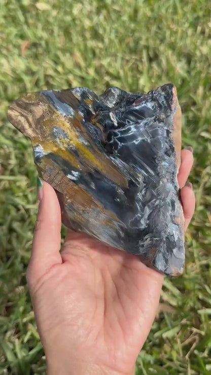 High quality Namibia Pietersite Blue Gold